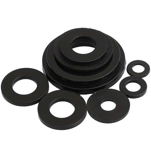 Xu ordered black nylon gasket, plastic flat gasket, flat washer, insulating flat gasket, high temperature resistant plastic gasket M2-M M2*5*1.0 (200 pieces)