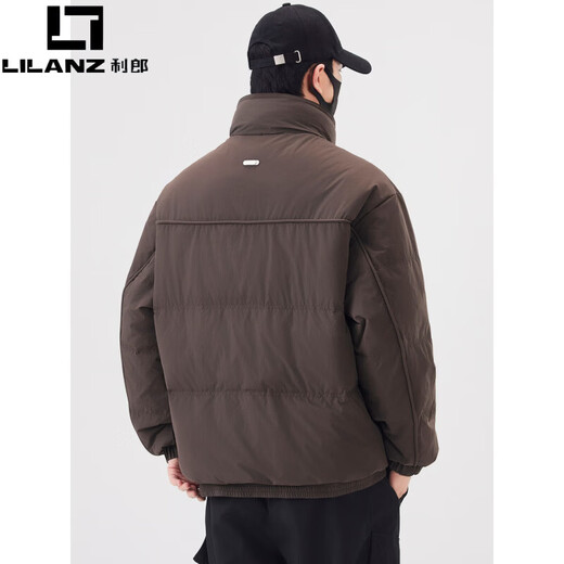 LILANZ 90 Белая куртка на утином пуху, мужская новая зимняя куртка 2025 года с воротником-стойкой, утолщенная повседневная теплая высококачественная куртка из двух частей, черная M 90-115Jin Jin равна 0,5 кг