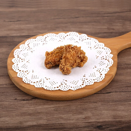 Shantou Lincun oven paper household kitchen baking and frying oil-absorbing paper round pizza cake lace 5.5 inches diameter 14cm 140 sheets 1 pack