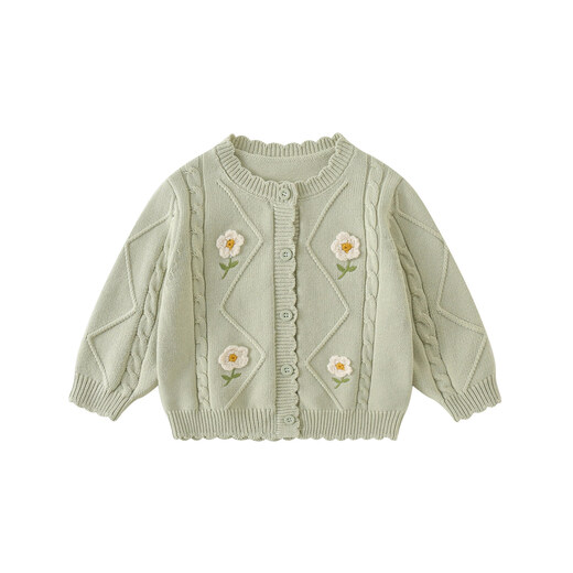 BORBOON B Girls' Jackets and Sweaters 2026 New Spring Clothes Baby Girls Fashionable Cardigan Sweater Tops Spring and Autumn Outing Clothes Pink 6772 73