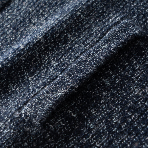 Mushi new winter 100% cashmere sweater bright starry sky series floral yarn lapel double zipper men's cashmere cardigan Starry Sky Coffee 2XL