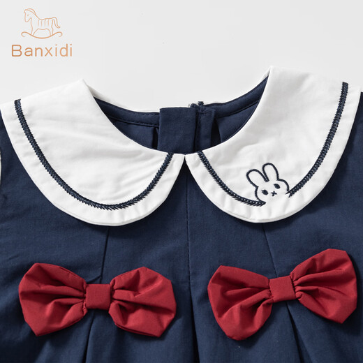 Banxidi girls dress spring 2026 new style baby princess dress one-year-old dress suit children's spring and autumn skirt