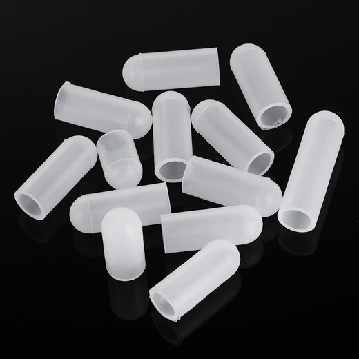 Qilicai Silicone Sleeve High Temperature Resistant Protective Sleeve Screw Anti-collision Pipe Sleeve Thread Electroplating Waterproof Rubber Screw Dust Cap M0.5*13 (50 pcs)