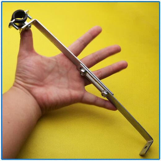 Xu ordered iron galvanized pipe clamp extended hoop gas pipe clip PVCPPR water pipe natural gas faucet fixed bracket hanging code #20 extra small galvanized bracket 1