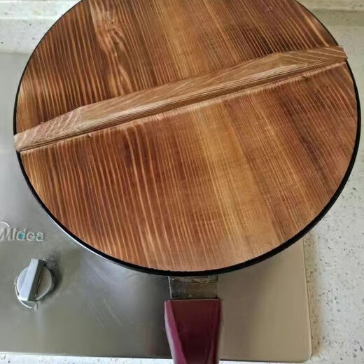 Tuojin wood pot lid fir round wok household old-fashioned thickened solid wood rural large water tank lid remaining 0 22 cm