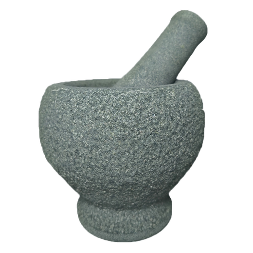 Sanqihu handmade natural bluestone garlic pounder stone mortar household medicine jar grinder garlic stone mortar garlic mortar belly diameter 20cm tall lychee surface stone mortar