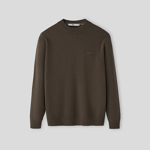 Heilan House (HLA) cardigan men's 25 autumn and winter new style half-high collar far infrared warm and comfortable skin-friendly upper clothes men's sweater Khaki W6 L /175 recommended 69~75kg