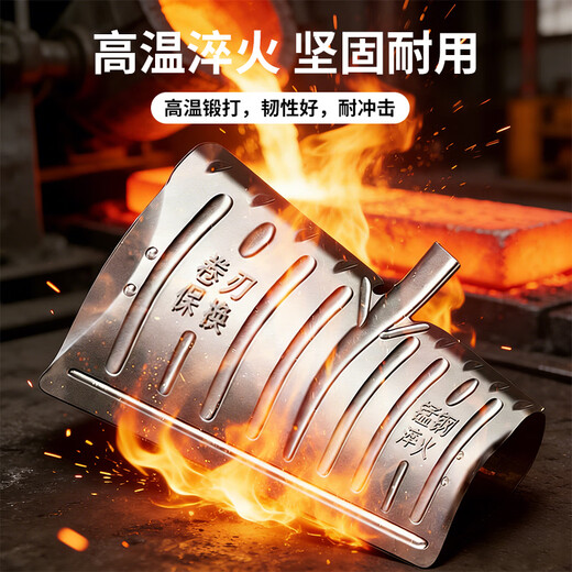 Cast solid snow shovel snow shovel push snow board deicing shovel artifact snow household manganese steel thickened snow removal tool 1.2 wooden handle