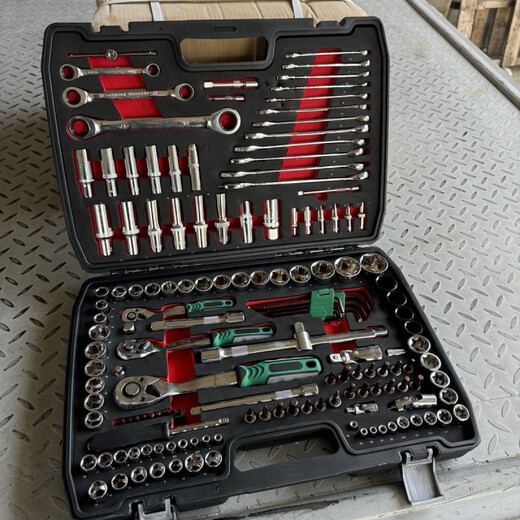 Vinoa parts kit set auto repair tool set car repair repair set socket wrench combination car repair 23 pieces 24 teeth pneumatic thickened short sleeve replace broken ones with new ones