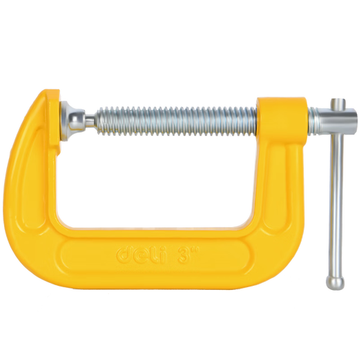 Deli G-shaped clamp C-shaped woodworking clamp woodworking clamp quick clamp holder grinding tool clamp 3 inches