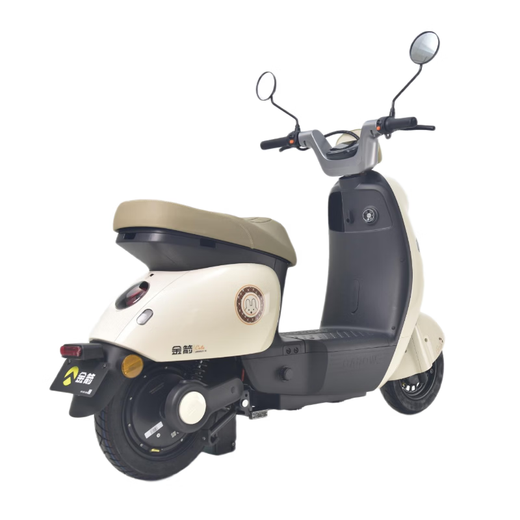 Golden Arrow Electric Motorcycle Popular New Product Lingcai 60V20AH Lead Acid Battery Long Life 800W High Power One-click Start Smart Pedal Electric Motorcycle Miwu White