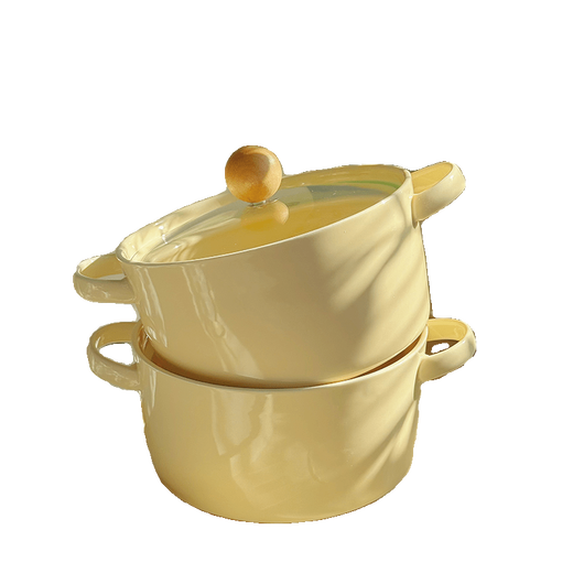 Tuojin imported high-quality milk fufu girly heart student dormitory instant noodle bowl with lid from Germany, high-value ceramic anti-scalding ears, can hold two pieces of noodle cake instant noodle bowl + lid + spoon