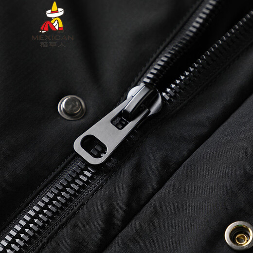 Scarecrow Fat Brother 2025 Winter Hooded Workwear Down Jacket Men's Plus Fat Extra Large Thickened Coldproof Warm Down Jacket Beige 6XL (Recommended 230-250Jin Jin equals 0.5kg)