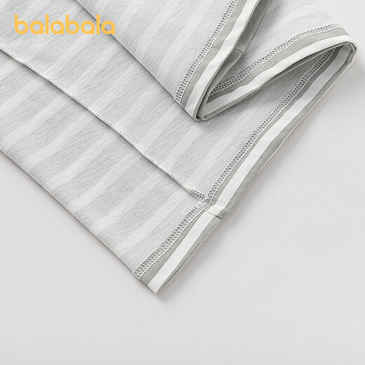 BALABALA balaOne BALABALA children's clothing children's short-sleeved T-shirt boys and girls tops summer new parent-child pure cotton white gray tone 00312 150