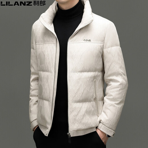 Мужской зимний пуховик нового национального стандарта в том же стиле в торговом центре Lilang, повседневный утепленный мужской теплый мужской воротник-стойка среднего и молодого возраста, черный M 170 (100-120Jin Jin равен 0,5 кг)