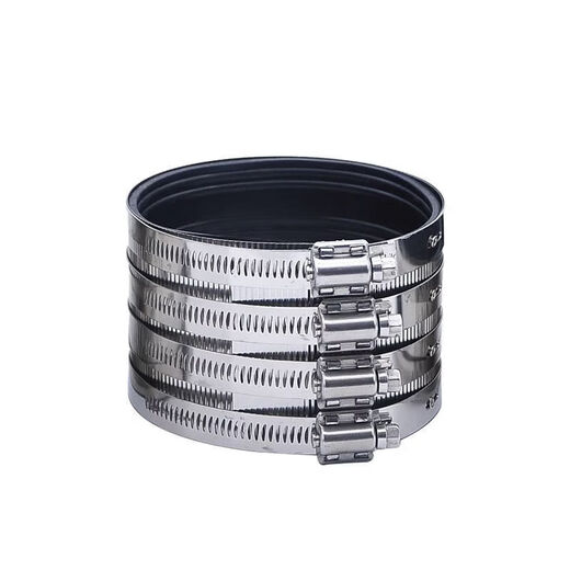 Xu ordered pipe bundle flexible quick-installation cast iron drainage pipe clamp widened extra wide 304 stainless steel clamp extra thick pipe 201 clamp 3 inch DN75 heightened 76