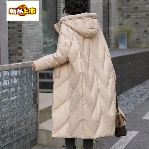 Early diameter winter fat plus down jacket for women medium length fat mm Chinese loose coat ethnic style black M recommended 90-160 Jin Jin equals 0.5 kg