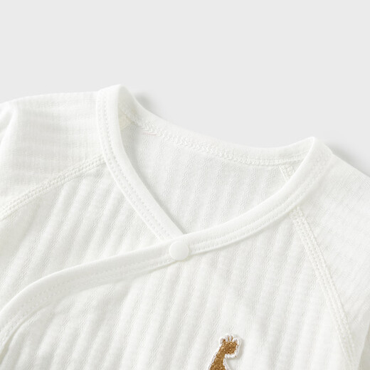 Tongtai (TONGTAI) baby jumpsuit summer pure cotton newborn clothes baby butterfly romper suit monk suit jacquard white 66cm