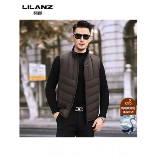 LILANZ зимний пуховик мужской короткий съемный пуховик с капюшоном утолщенный белый утиный пух повседневная теплая зимняя куртка серо-зеленый 8707-85% гусиный пух 14XL (185)