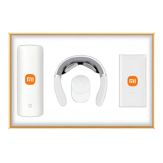 小米（MI）伴手礼商务年会礼品实用公司纪念品定制保温杯礼盒高端奖品 白色小mi品牌五件套 年节员工福利客户随手礼