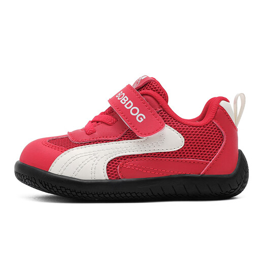 BOBDOG Children's Shoes Children's Shoes 2026 Spring New Boys Red New Year Shoes Boys Soft Soled Toddler Shoes Women Red/M 23 Suitable for Feet Length 13.5CM