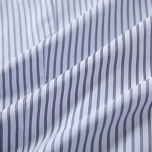 Xiangying Blue Striped Shirt Women's Long Sleeve 2026 Spring New Lapel Shirt Design Niche Waist Top Route Blue S