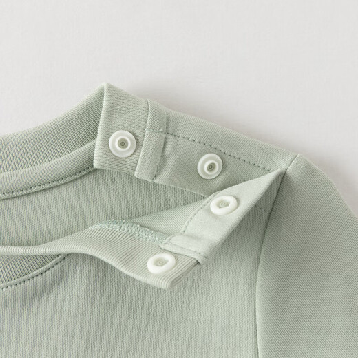 DAVE&BELLA girls long-sleeved T-shirt 2026 new spring style children's bottoming shirt pure cotton baby girl tops children's clothes green ready in stock 80 cm (recommended height 73-80cm)