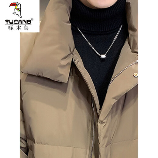 啄木鸟（TUCANO）男士羽绒服2025新款秋冬款潮牌男装2025年男款加厚超好看外套 焦糖色 M