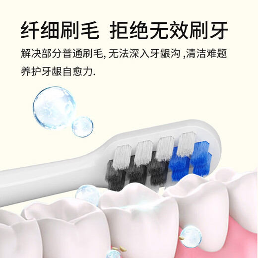 Avode adapts to Xiaomi Mijia T200/T200C electric toothbrush head MES606 sonic replacement head soft bristles, high quality T200/T200C blue soft bristles, 4 pieces