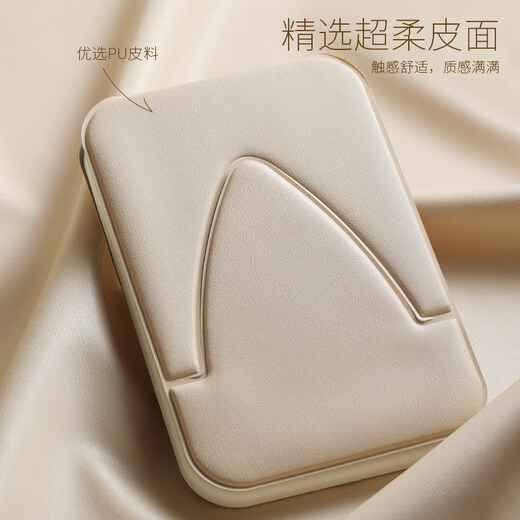 DYQTled Portable Folding Lighted Cosmetic Mirror Student Dormitory Home Desktop Dressing Fill-in Light Small Mirror Large Off-White Long-lasting High-brightness Fill-in Light-Three-stop Adjustable