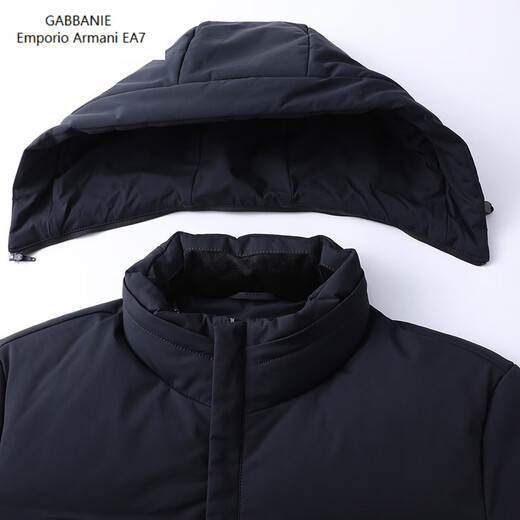 Emporio Armani EA7 Пуховик Armani мужской зимний со съемным капюшоном 90 белый утиный пуховик для папы средней длины теплый и ветрозащитный 08939 зеленый M 170