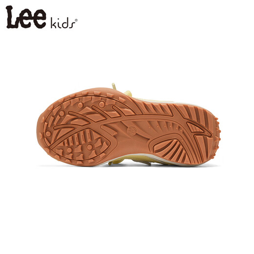 LEE KIDS children's sports shoes, men's and women's running shoes, 26 spring new running shoes, non-slip, wear-resistant moral training shoes, casual shoes, yellow 36, inner length 23.4cm, suitable for feet 22.4-22.9cm long