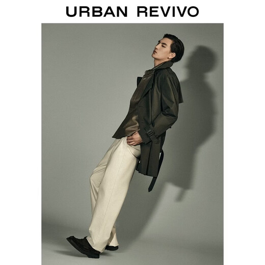 UR Urban urban series 2026 spring new men's double-breasted windbreaker UMU160004