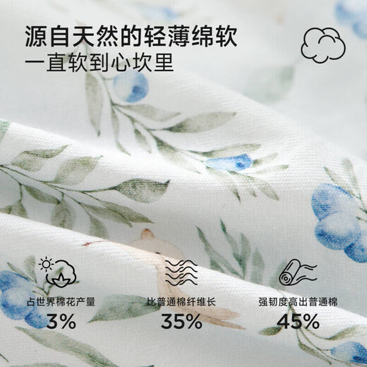 Nido Bear's new baby clothes spring baby boy jumpsuit pure cotton crawl suit for outdoor wear new Chinese style Blueberry and Sparrow 73cm