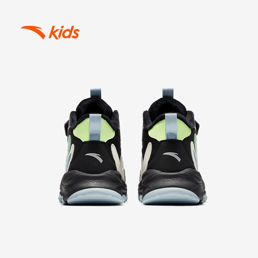 Anta children's cotton shoes winter shoes short boots plus velvet boys snow boots cotton boots big children's sports shoes A312346922J