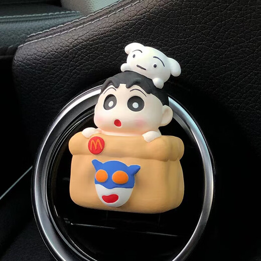 Car Perfume Aromatherapy Cute Pocket Shin-chan Cartoon Air Vent Decoration Car Diffusing Stone Car Ornament Fragrance Ice Cream Shin-chan + Love