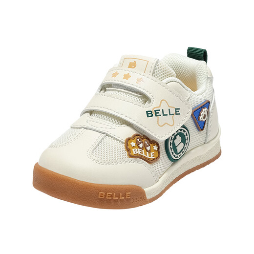 Belle Children's Shoes 26 Spring New Boys Toddler Shoes Girls Sports Shoes Casual Shoes Baby Shoes Beige/Green 24