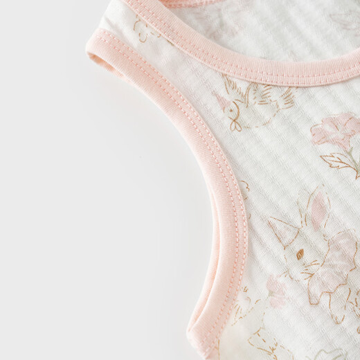 TONGTAI Baby Vest Summer Thin Cotton Children's Belly Protective Vest Boys Shoulder Open Top Girls Bottoming Underwear Purple 110 (No Shoulder Buckle)