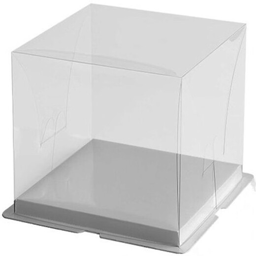 Fantasy Cake Box 456810121416-inch double-layer transparent birthday cake 5 sets Ribbon needs to be purchased separately The box has a white background