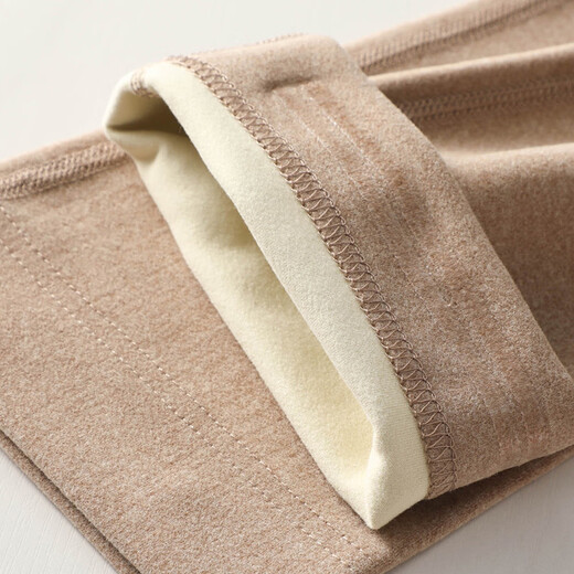 German velvet leggings long sleeves autumn and winter warm plus velvet knee socks sleeves women's over-the-knee lengthened calf sleeves men's old cold legs skin color 50CM M 35-50kg