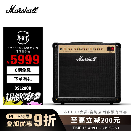 Marshall DSL20CR tube guitar speaker 20 watt dual-channel recording home silent stage all-in-one box