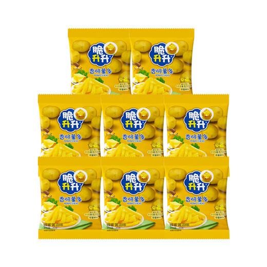 Crisp Shengsheng Honey Butter Flavored French Fries 8 Packs (160g) French Fries Non-Puffed Food Snacks