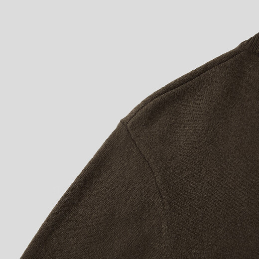 Heilan House (HLA) cardigan men's 25 autumn and winter new style half-high collar far infrared warm and comfortable skin-friendly upper clothes men's sweater Khaki W6 L /175 recommended 69~75kg