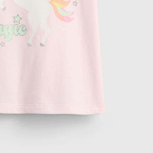 GAP (GAP) 2026 spring new children's fun printed round neck short-sleeved T-shirt children's tops US version 870981