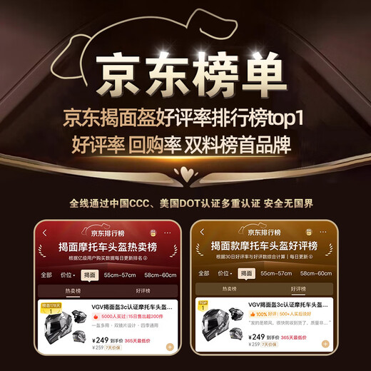 VGV Revealed Helmet 3c Certified Motorcycle Helmet Double Mirror Bluetooth Half Helmet All Seasons Men and Women Cycling Motorcycle Safety Hat c Mechanical Black (Revealed) Transparent Lens + External Bluetooth XL (Suitable for 58-60 Head Size)