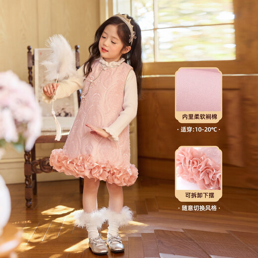 LUSON children's clothing baby new Chinese style dress for women 2026 new style girl's rich Chinese style New Year's princess dress