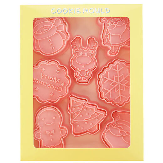 Fantasy Festival Cookie Mold Tree 3-Press Cookie Cutting Mold Fondant Baking Tool Yuanbao 10-piece Set (Shared Frame)