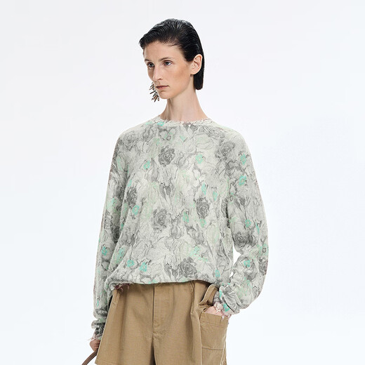 Jiangnan Buyi (JNBY) Shopping mall same style 26 spring new arrival wool sweater pullover 5Q2313100 315/green coffee series S