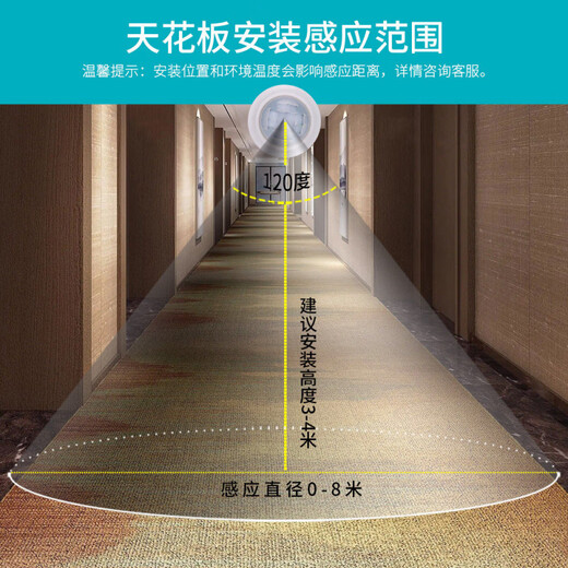 Human body sensor switch module 220V corridor toilet Led downlight with two-piece infrared sensor three-wire_wire system 10A