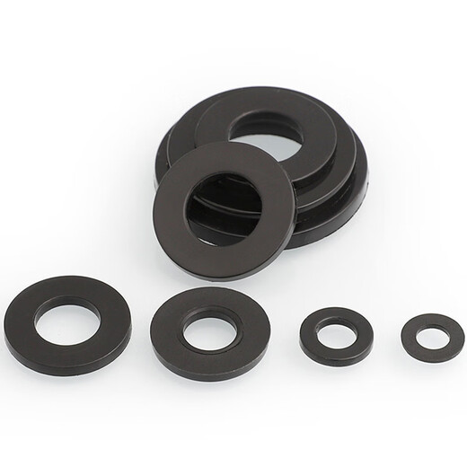 Xu ordered black nylon gasket, plastic flat gasket, flat washer, insulating flat gasket, high temperature resistant plastic gasket M2-M M2*5*1.0 (200 pieces)